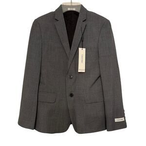 Calvin Klein Boys Slim Fit Stretch Suit Jacket Size 18 Regular NWT Formal Blazer